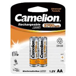 Аккумулятор Camelion NH-AA2700BP2 (1.2V, 2700mAh) NiMH, Size 